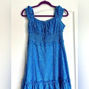 SIZE SMALL BLUE POLKA DOT DRESS
